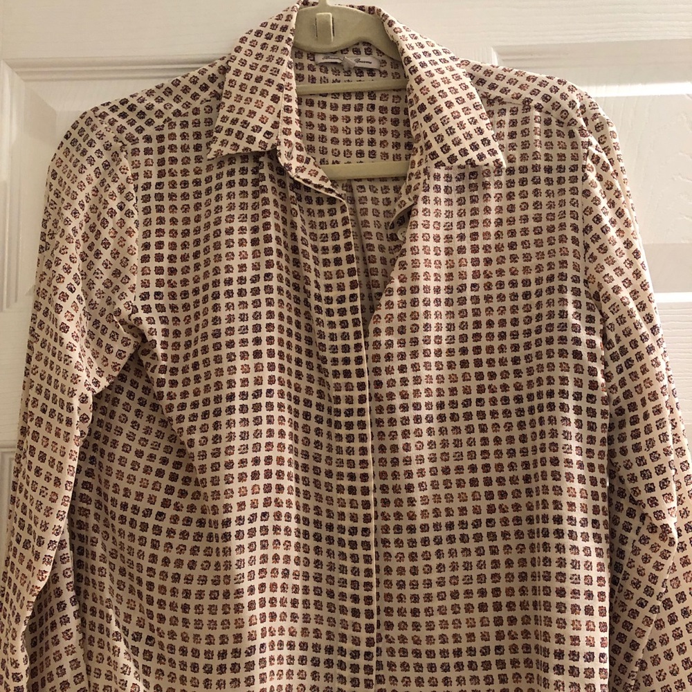 Madewell Silk Shirt, XS